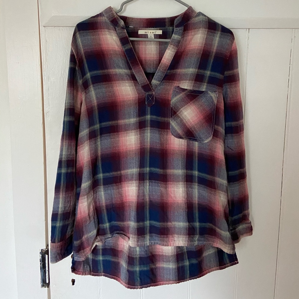 Miami Brand Flannel Blouse